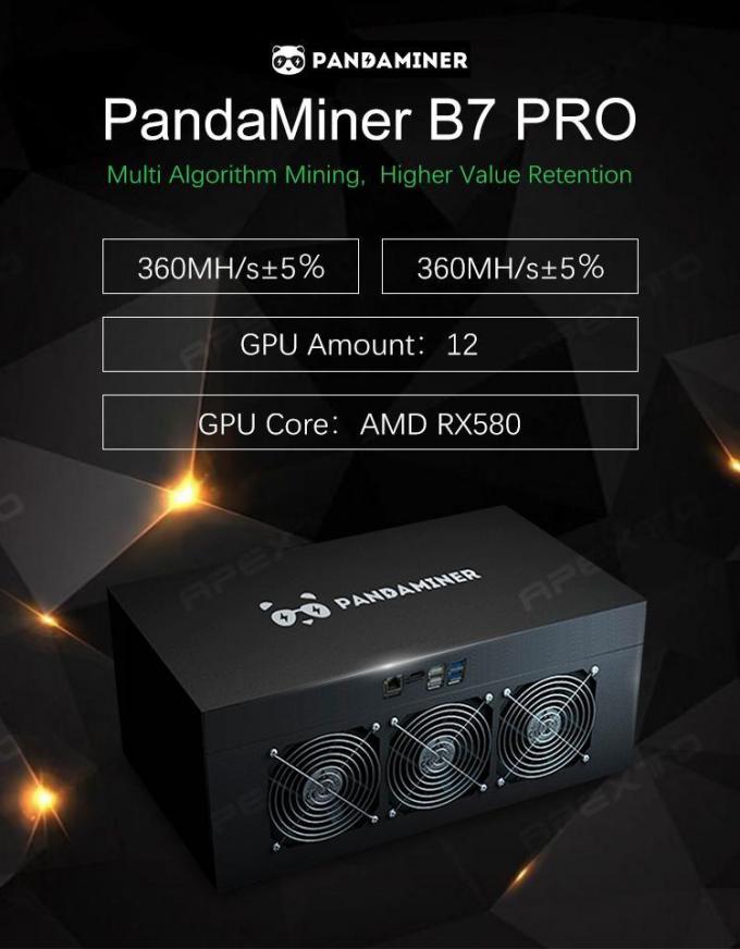 熊猫牌のMdel Eth B7プロ360mの矿机带8の块显卡