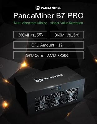 パンダのブランドのMdel Eth B7 8PCSグラフィックス・カードが付いているプロ360m抗夫機械